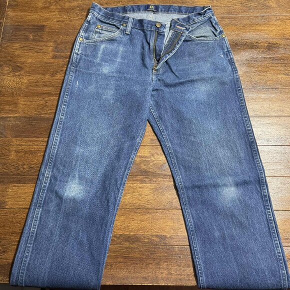 Vintage Wrangler 47MWZ Jeans Size 32X36 Nicely Worn Cowboy Western Rodeo - Picture 3 of 15